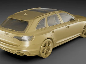 audi rs4 avant 2020 3D Model