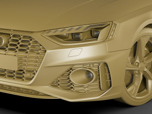 audi rs4 avant 2020 Modelo 3D