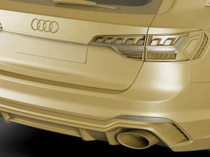 audi rs4 avant 2020 3D Model