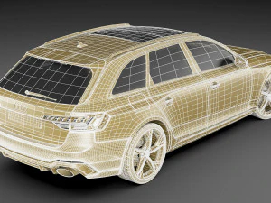 audi rs4 avant 2020 3D Model