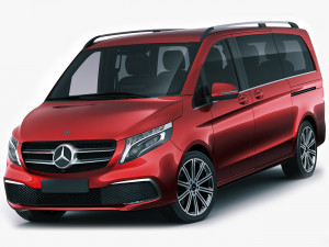mercedes v-class 2020 3D-Modell
