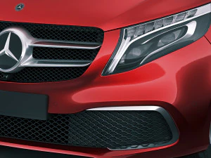 mercedes v-class 2020 3D Model