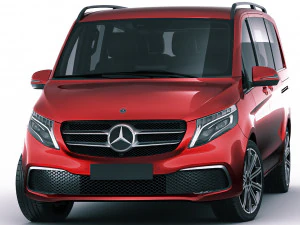 mercedes v-class 2020 3D Model