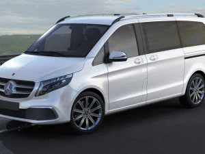 mercedes v-class 2020 3D Model