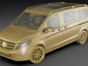 mercedes v-class 2020 3D Model