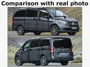 mercedes v-class 2020 3D Model