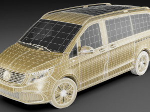 mercedes-benz eqv 2020 3D मॉडल