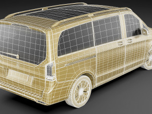 mercedes-benz eqv 2020 3D मॉडल