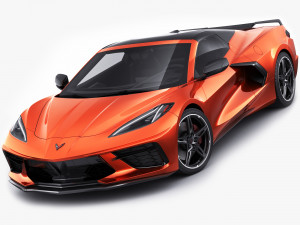 chevrolet corvette c8 convertible 2020 3D 모델