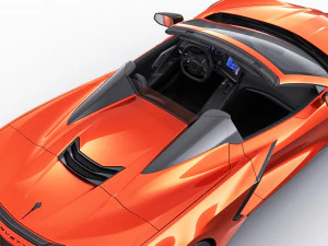 chevrolet corbeta c8 descapotable 2020 Modelo 3D