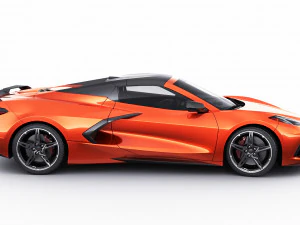 chevrolet corbeta c8 descapotable 2020 Modelo 3D