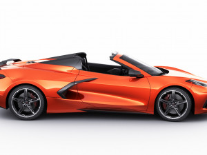 chevrolet corvette c8 convertible 2020 Model 3D