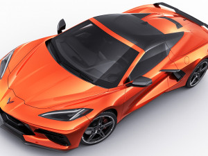 chevrolet corvette c8 convertible 2020 Model 3D