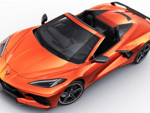 chevrolet corbeta c8 descapotable 2020 Modelo 3D