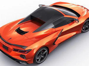chevrolet corbeta c8 descapotable 2020 Modelo 3D