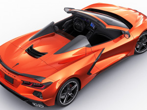 chevrolet corvette c8 convertible 2020 Model 3D