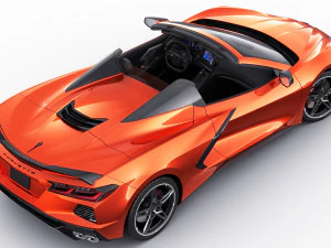 chevrolet corbeta c8 descapotable 2020 Modelo 3D