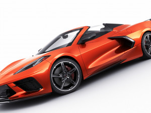 chevrolet corvette c8 convertible 2020 Model 3D