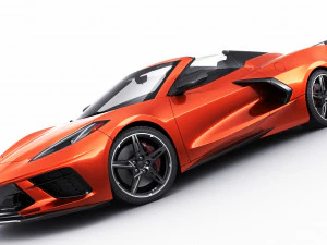 chevrolet corbeta c8 descapotable 2020 Modelo 3D