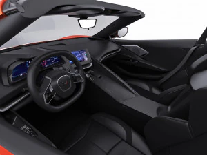 chevrolet corbeta c8 descapotable 2020 Modelo 3D