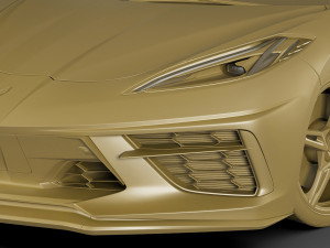 chevrolet corvette c8 convertible 2020 Model 3D