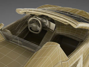 chevrolet corbeta c8 descapotable 2020 Modelo 3D