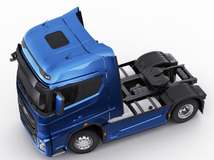 f-max 2019 truck with trailer 3D मॉडल
