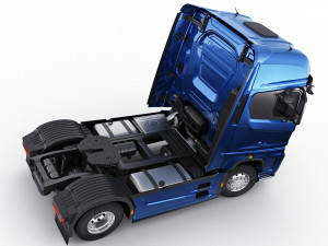 f-max 2019 truck with trailer 3D मॉडल