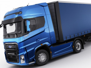 f-max 2019 truck with trailer 3D मॉडल