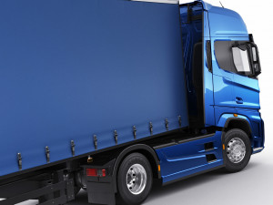 f-max 2019 truck with trailer 3D मॉडल