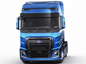 f-max 2019 truck with trailer 3D मॉडल