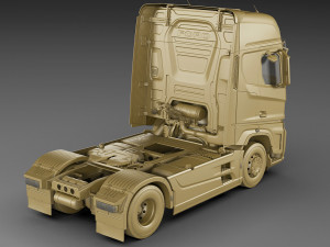 f-max 2019 truck with trailer 3D मॉडल