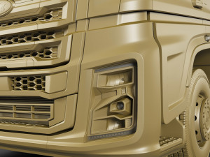 f-max 2019 truck with trailer 3D मॉडल