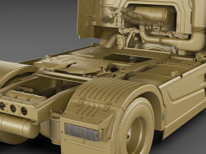 f-max 2019 truck with trailer 3D मॉडल