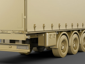 f-max 2019 truck with trailer 3D मॉडल