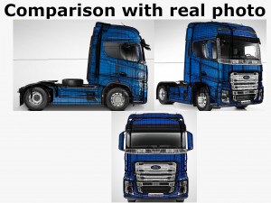f-max 2019 truck with trailer 3D मॉडल