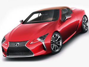 lexus lc500 convertible 2020 3D Model