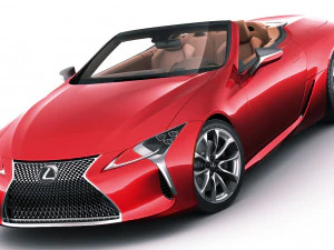 lexus lc500 convertible 2020 3D Model