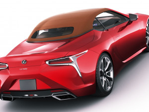 lexus lc500 convertible 2020 Model 3D