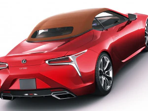 lexus lc500 convertible 2020 3D Model