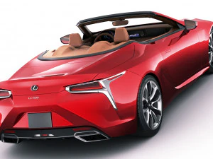 lexus lc500 convertible 2020 3D Model