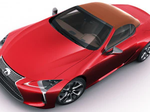 lexus lc500 convertible 2020 3D Model