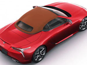 lexus lc500 convertible 2020 3D Model