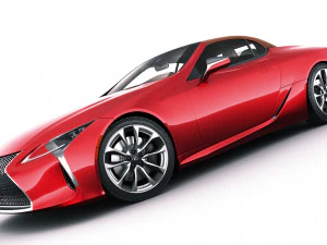 lexus lc500 convertible 2020 3D Model