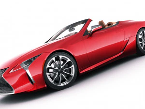 lexus lc500 convertible 2020 3D Model