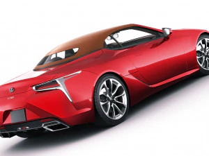 lexus lc500 convertible 2020 3D Model