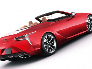 lexus lc500 convertible 2020 3D Model