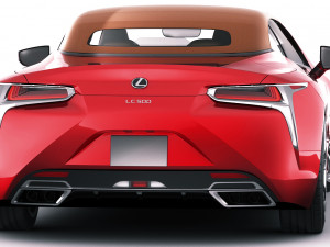 lexus lc500 convertible 2020 Model 3D