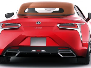 lexus lc500 convertible 2020 3D Model