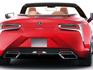 lexus lc500 convertible 2020 Model 3D